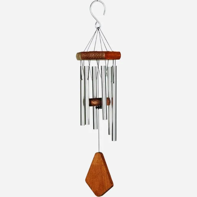 Nature's Melody Windgong Premiere Grande Chime zilver 50cm - Windorgel - Muzikaal gestemd - Instrument