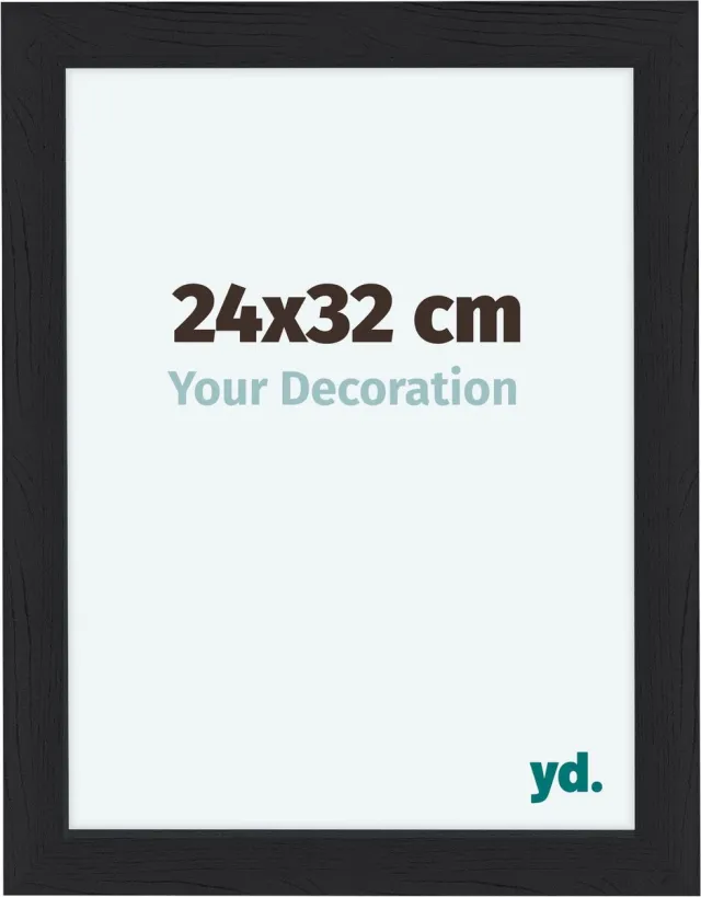 yd. Your Decoration - Fotolijst 24x32 cm - MDF - Zwart Houtnerf - Como