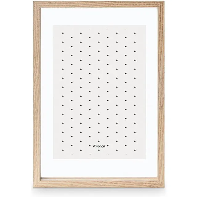 vtwonen Fotolijst - Hout Glas - Naturel - 28 x 40 cm - A4 Natuurlijk