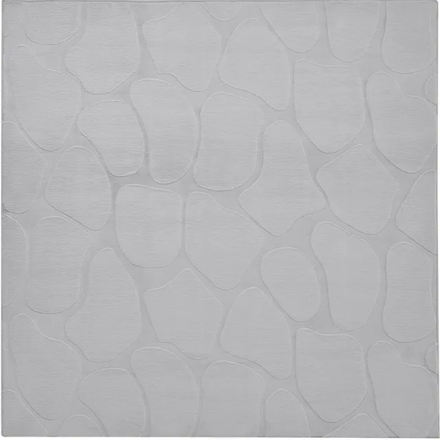 Beliani KAWI - Vloerkleed - Lichtgrijs - 160 x 160 cm - Polyester