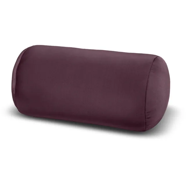 House of Healthbrands Kuschelmaxx Rolkussen - Sierkussen Rond Cilinder 17 x 33 cm - uni donker rood-design - Stevig en zacht - Mooie print - Gevuld met microgranulaat - Vormvast & Wasbaar - Ideaal voor op de bank, bed, auto of op reis - Inclusief Wasnet