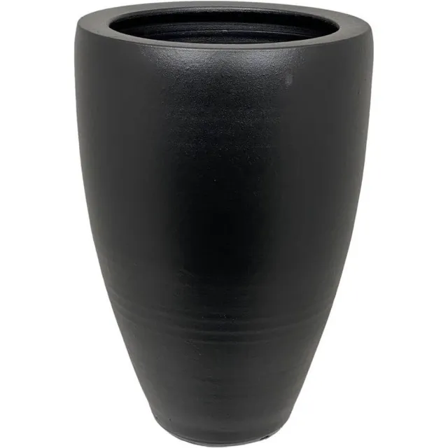 HS Potterie Vaas athene d33h60cm zwart