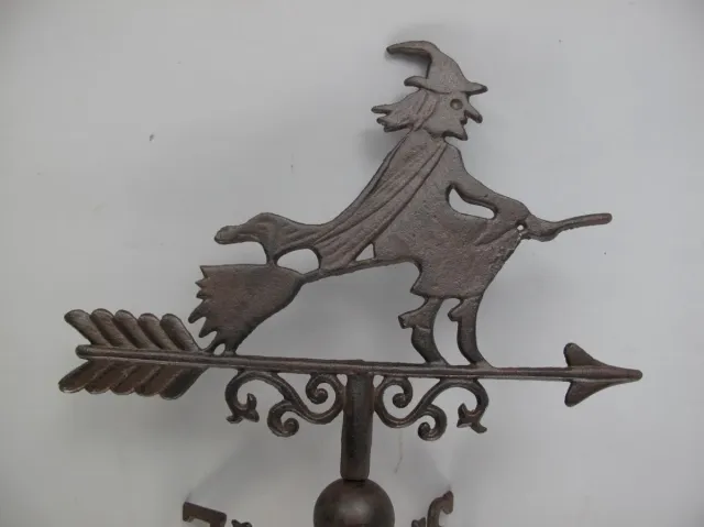 MadDeco windwijzer - windvaan - heks - wandbevestiging - groen