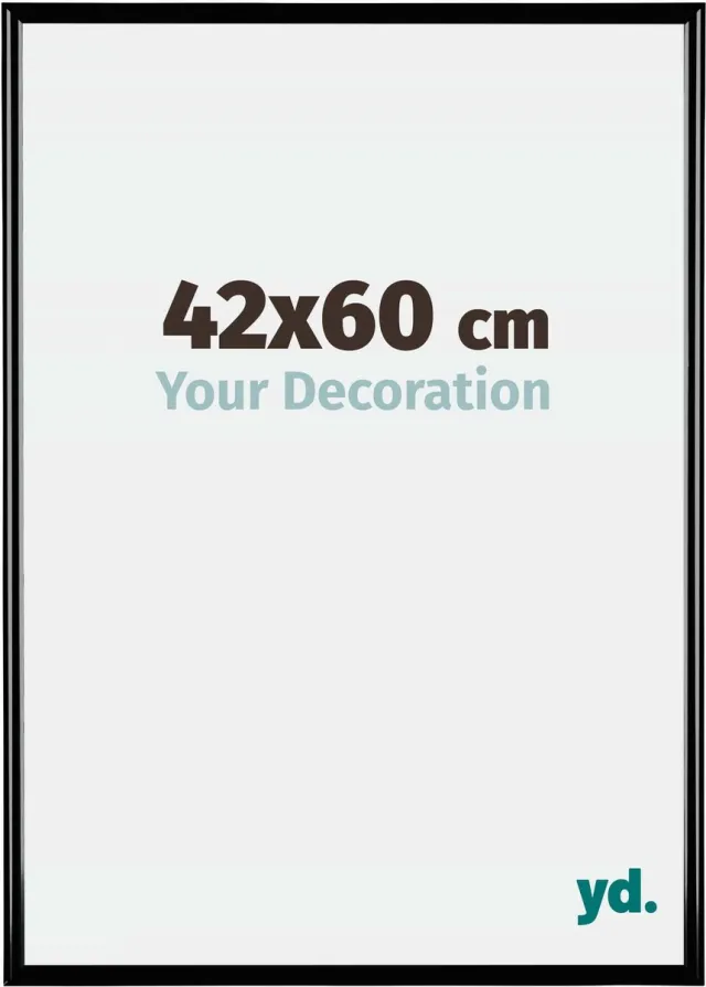 yd. Your Decoration - Fotolijst 42x60 cm - Kunststof - Zwart Hoogglans - Bordeaux