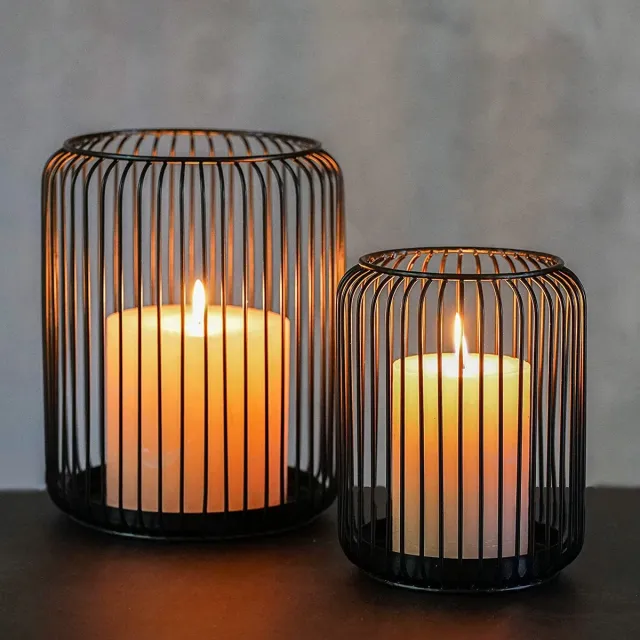 Luxe Kandelaar - Luxe Kaarshouder- Candle Holder – Kaarshouder – Kaarsenhouder – Woonkamer Accessoires Zwart