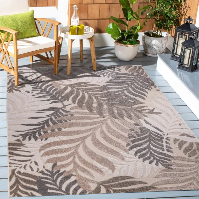 Muratap Floral Outdoor - Buitenkleed Tuin - Weerbestendig Vloerkleed - Creme