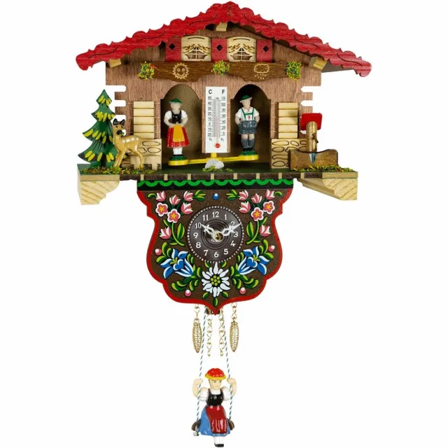 Trenkle 807_SQ - Wandklok - kwarts - Miniatur-Uhr meerkleurig