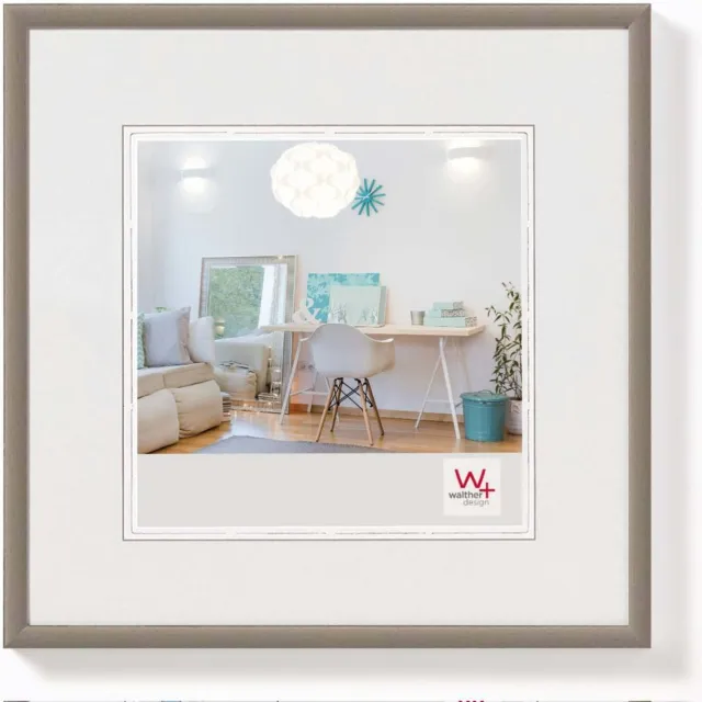 Walther New Lifestyle - Kunststof lijst - Fotoformaat 30x30 cm - Staal