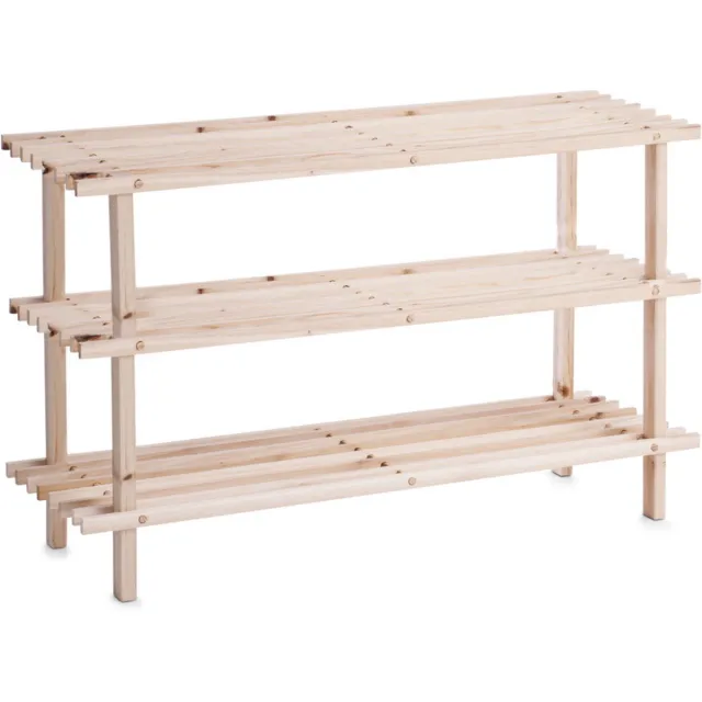 Zeller en schoenenrek 3 etages present - Hout