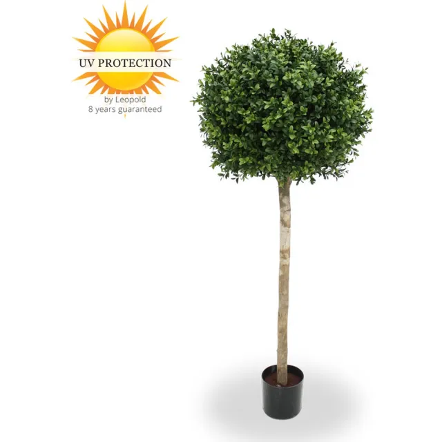 LeopoldFlora Kunst Buxus Bol op Stam 110 cm UV Groen