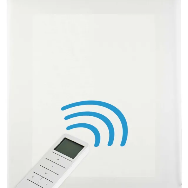 Storesdeco Motorgecontroleerd doorschijnend rolgordijn met batterij, Wit 120x250 cm White