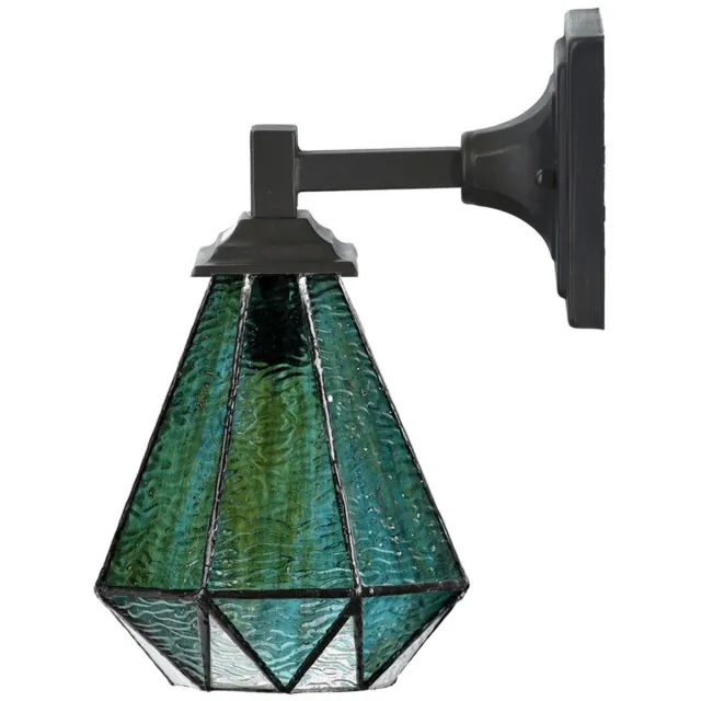 Coloured by Art Tiffany Wandlamp Arata Green - Art Deco Trade Groen
