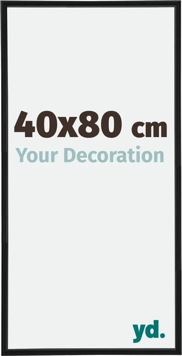 yd. Your Decoration - Fotolijst 40x80 cm - Kunststof - Zwart Mat - Annecy