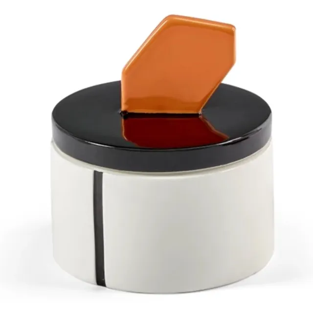 Serax Plan C Candela 02 geurkaars D12.5cm H13cm zwart / oranje meerkleurig