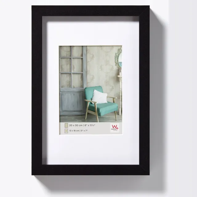 Walther Stockholm - MDF Houten lijst - Fotoformaat 15x20 cm - Zwart