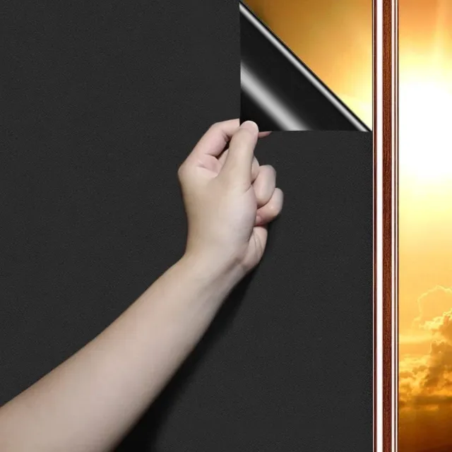 Solacis Privacy Folie Raam - Raamfolie - Folie Raam - Zichtwerend - Anti Inkijk Raamfolie - Must have voor uw privacy! zwart