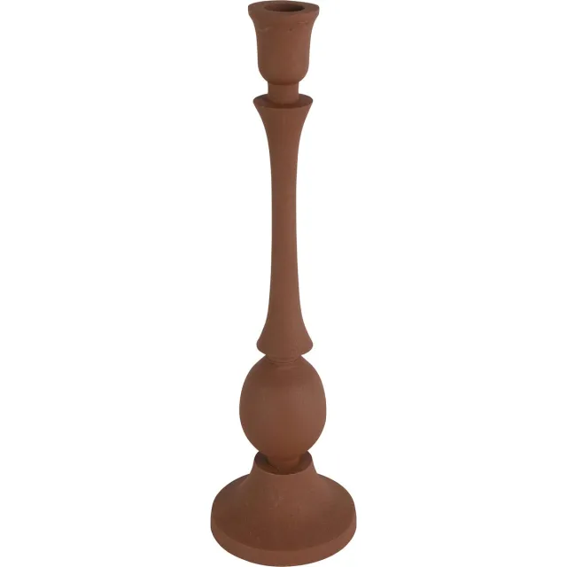 Decostar Countryfield - Kandelaar - Kaarsenhouder - Roestbruin - Adora - L - 33cm Roest bruin