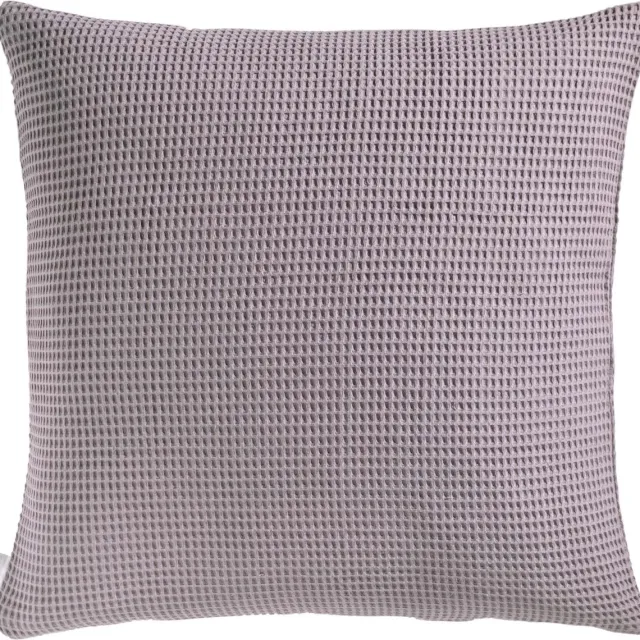 Heckettlane Kussensloop Wafel - Kussenhoes van 80x80 cm - 1 stuk - 100% Katoen - Paars