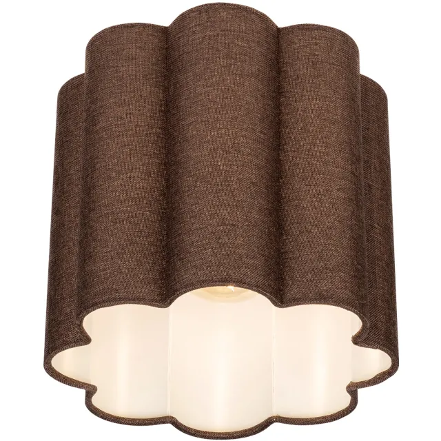 Lumidora Plafondlamp 75607 - Plafonniere - FLORAL - E27 - Bruin - Textiel