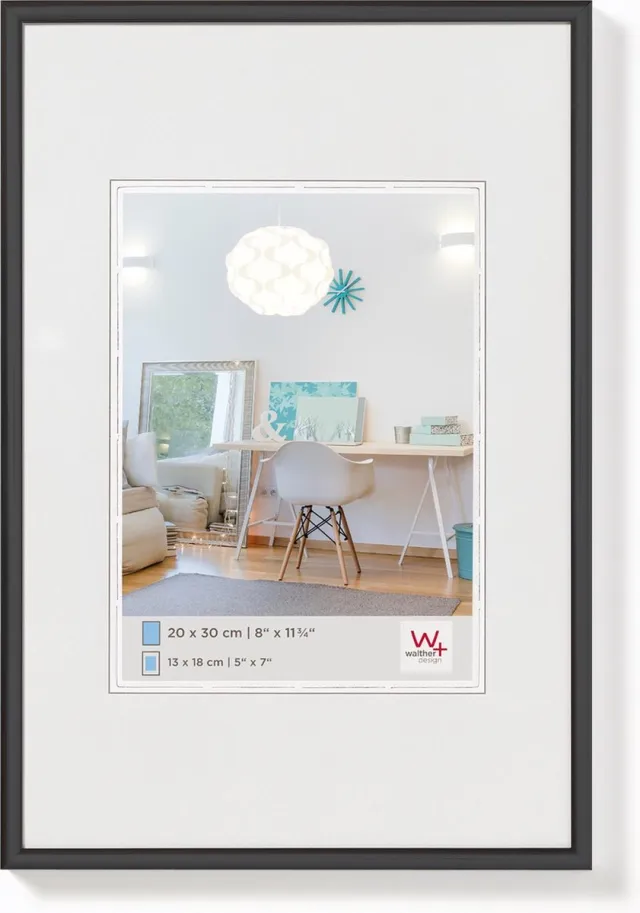 Walther New Lifestyle - Kunststof lijst - Fotoformaat 13x18 cm - Zwart