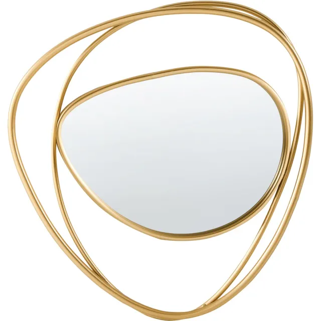 Beliani COURCY - Wandspiegel - Goud - Metaal