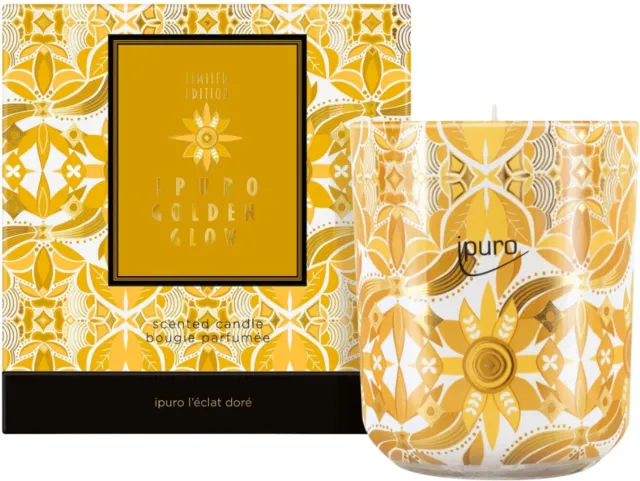 Ipuro Geurkaars Golden Glow 270gr. Shine Bright Limited Edition Gold;White