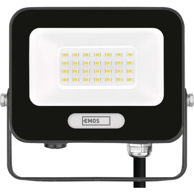 Emos GLARO LED-schijnwerper 20 W, zwart, IP65, 2000 lm, neutraal wit, ZS2224B
