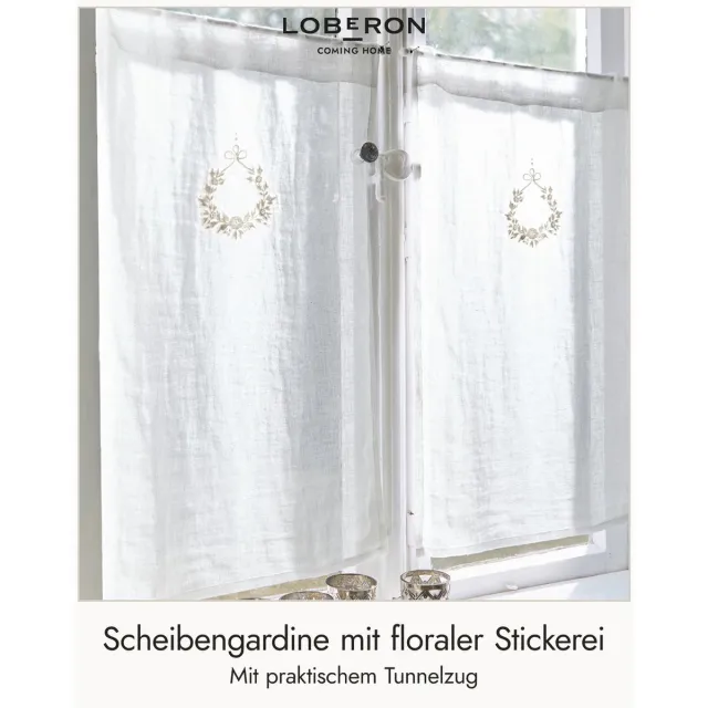 Loberon Vitrage Bréteny crème