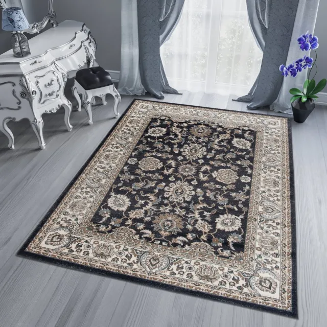 Tapiso Dubai Vloerkleed Modern Oriental Oosters Rug Tapijt Maat- 200x300 Antraciet Creme5