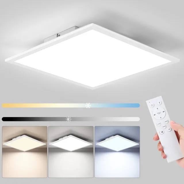 LOVHAUS LED Plafondlamp 40x40 cm - 24W - Dimbaar - 2700-6500K - Met Afstandsbediening Wit