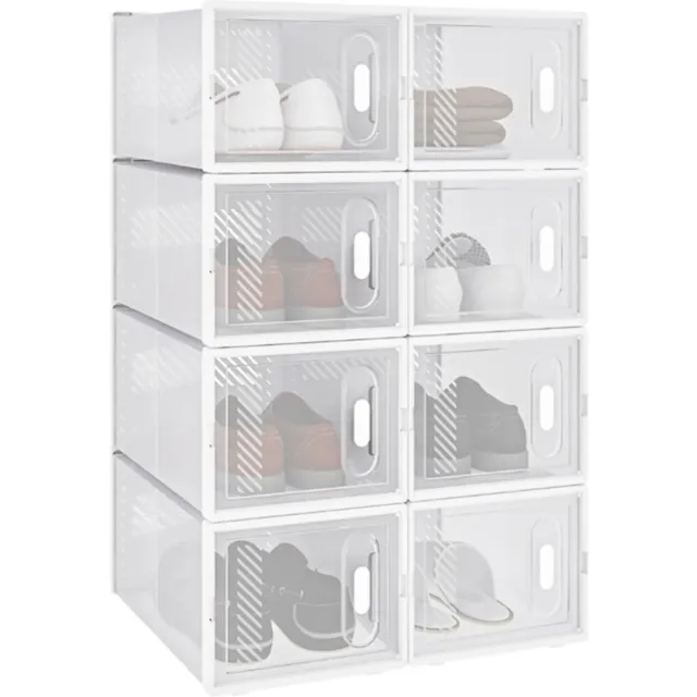 Saphly Schoenenbox PRO 8 stuks Transparant - Sneakerbox en Opbergsysteem - Voor Dagelijks Gebruik, Thuis en Professioneel Gebruik