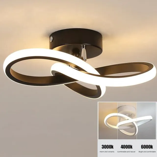 Mrilary LED 3 Kleuren Gang Plafondlamp Moderne Huisverlichting LED Opbouw Slaapkamer Woonkamer Ganglamp Trapverlichting Zwart driekleurig licht