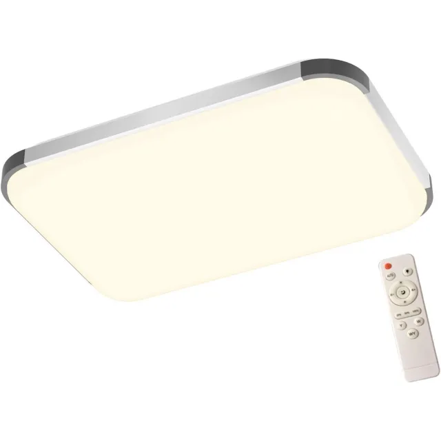 Aufun 72W dimbare LED-plafondlamp - IP44 - Rechthoekig - Met afstandsbediening Wit