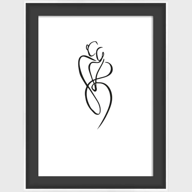 Walther Silhouette - Houten lijst - Fotoformaat 10x15 cm - Zwart
