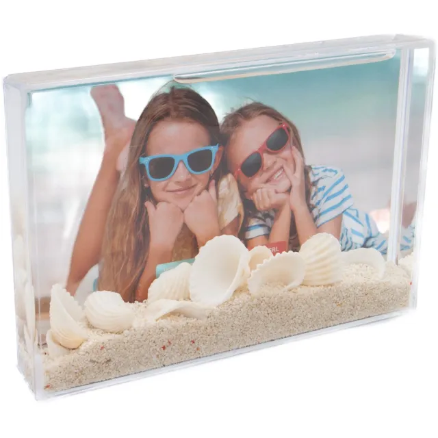 Zep Waikiki Shake fotolijst 10x15 cm transparant met schelpen en zand
