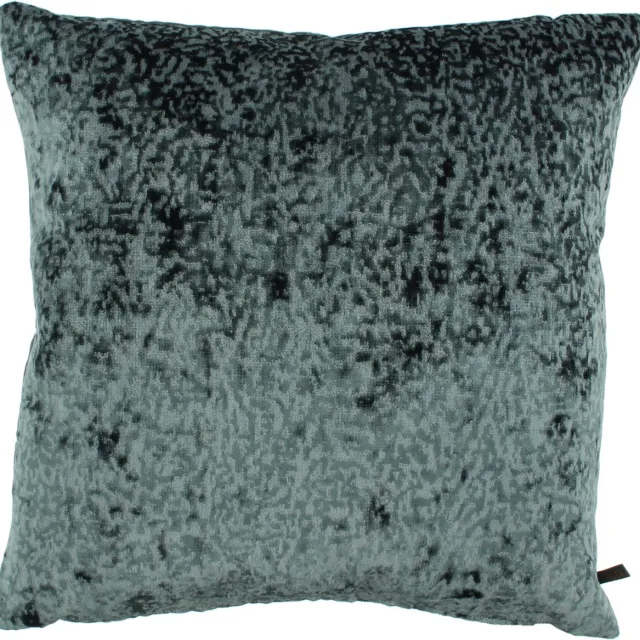 Claudi sierkussen Laurence - 45x45 cm - vintage blue blauw