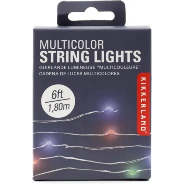 Kikkerland Lichtsnoer Led 182 Cm Koper Zilver