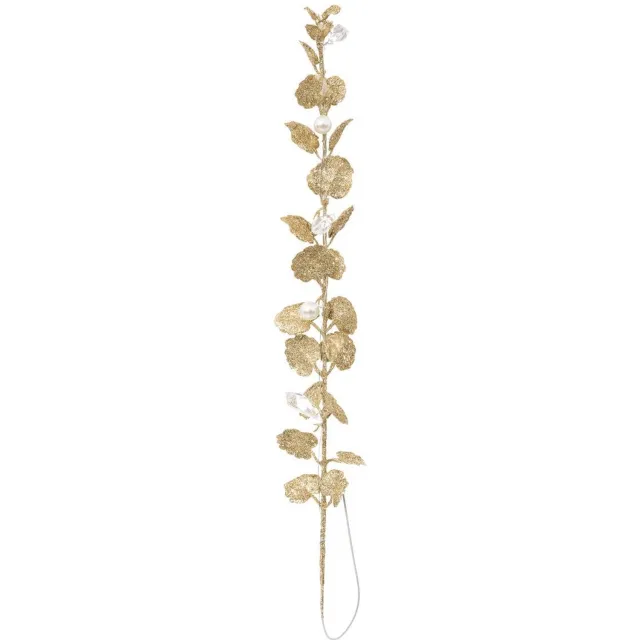 Feeric lights & Christmas Kerstgroen van goudkleurig parelmoerplastic, 35 cm Doré