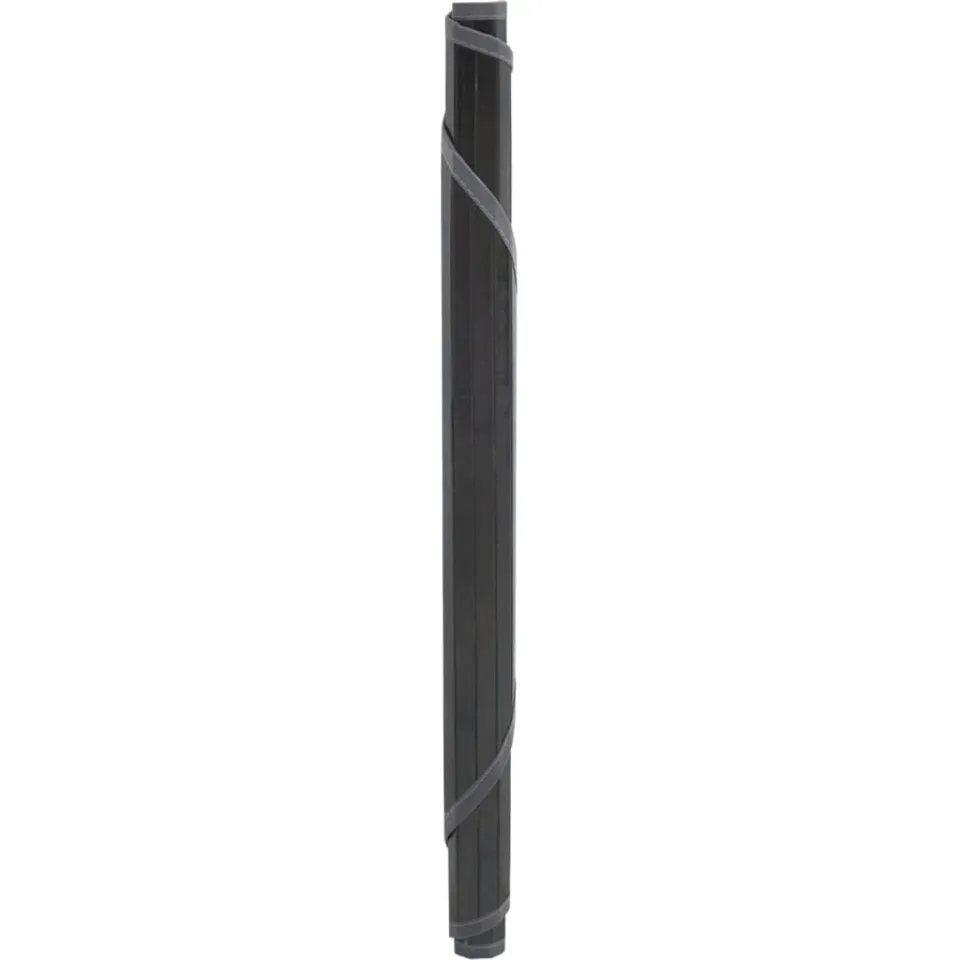 vidaXL Vloerkleed rond 80 cm bamboe grijs