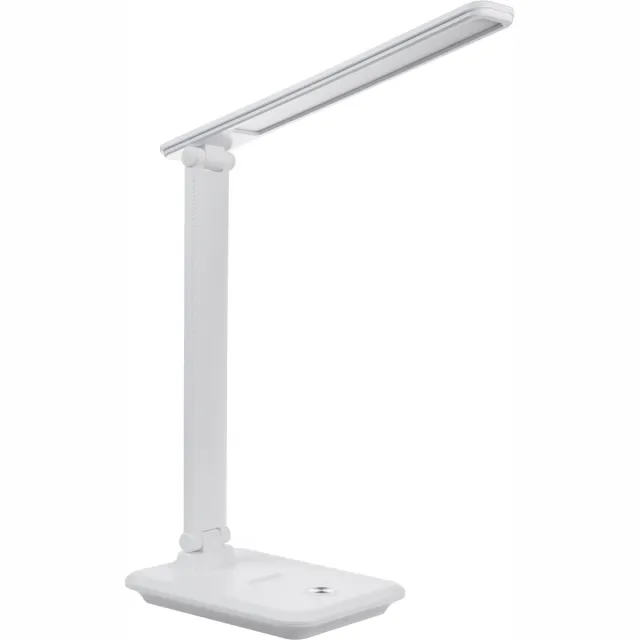 Maclean LED - Bureaulamp 9W - Dimbaar - 3 lichtkleuren (3000K / 4500K / 6500K) - Flexibele Arm - Touchbediening - Wit