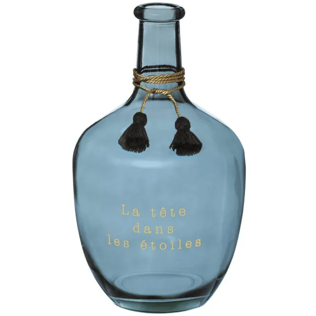 Atmosphera Créateur d'intérieur® Glazen baljevase H31cm GYPSY Noir
