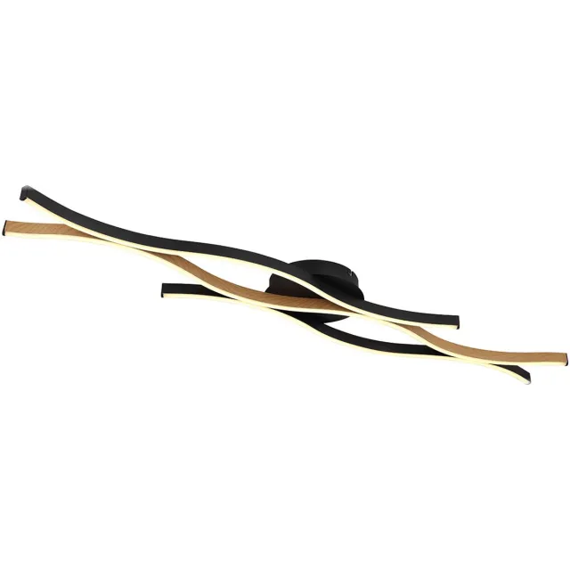 Globo plafonniere - Geronimo - zwart - metaal - LED - 67206DW