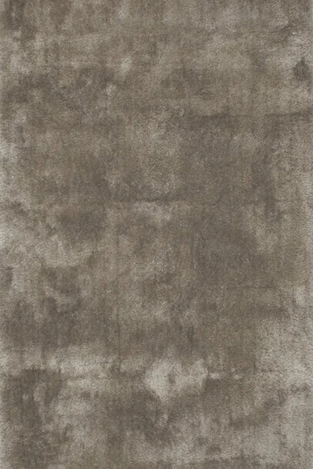 DÉJA Living Vloerkleed 200x200cm - Hoogpolig Lichtgrijs Stof - Lavar