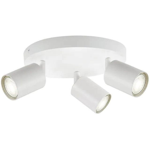 Integral Plafondspot Siena Mat Wit Rond voor 3x GU10 lamp (niet meegeleverd) | 3x GU10