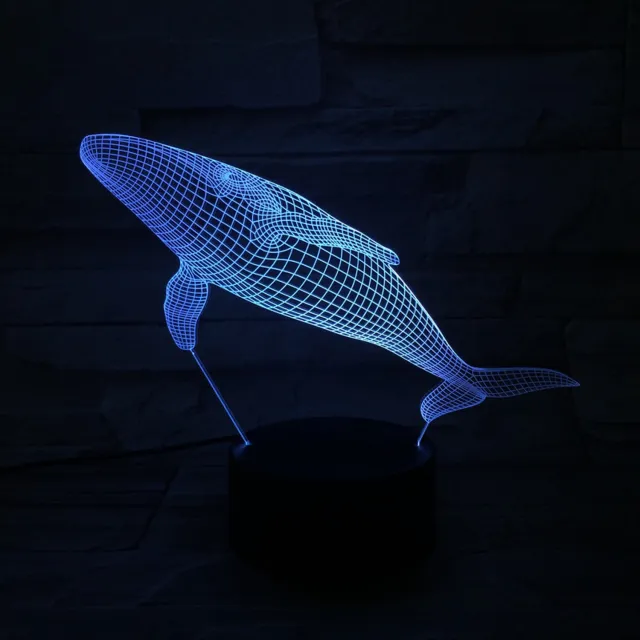 MC Living 3D Led Lamp Met Gravering - RGB 7 Kleuren - Orka