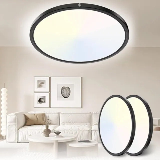 Equivera Plafonaire Lamp - Lamp - Plafond Lamp - Plafonnaire Lamp - Plafondlamp Zwart