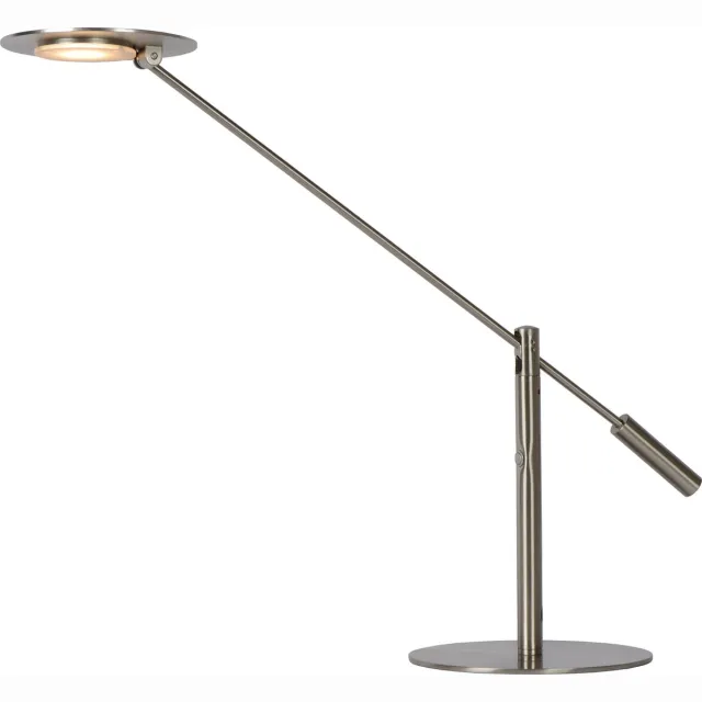 Lucide ANSELMO - Bureaulamp - LED Dimbaar - 1x9W 3000K - Mat chroom