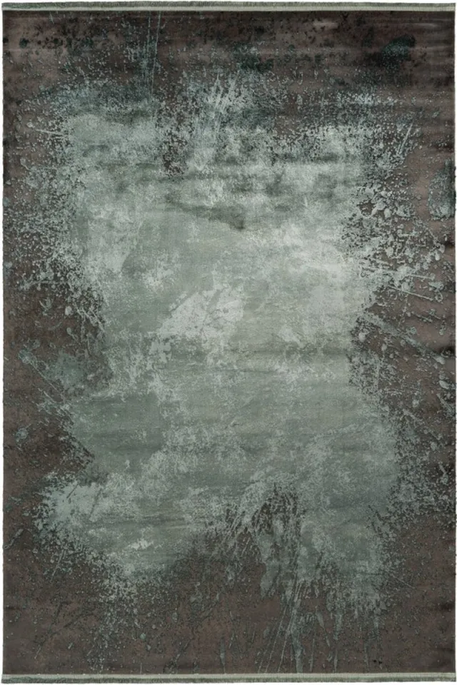 Muratap Luxury Picasso Art Elysee Laagpolig Velvet Vloerkleed Groen- 160x230 CM