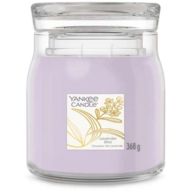 Yankee Candle Little Luxuries - Lavender Bliss Medium Jar - tot 50 branduren Paars