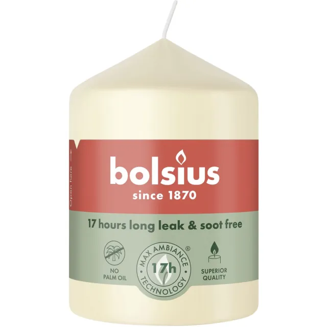 Bolsius Stompkaars 80/58 Soft Pearl (1 stuk)